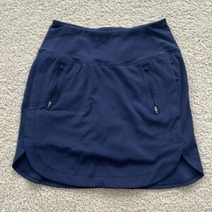 Women's Athleta Fairway High Rise Golf skort, navy - 18 in - size small